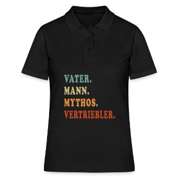 Père Vendeur - Polo Femme - noir - Devant - Ailine (174cm)