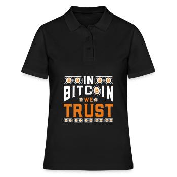 Conception du bitcoin - Polo Femme - noir - Devant - Ailine (174cm)