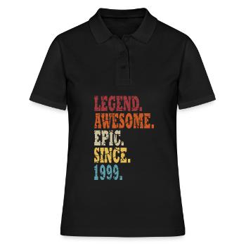 Légende 1999 - Année 1999 - Année 1999 - Polo Femme - noir - Devant - Ailine (174cm)