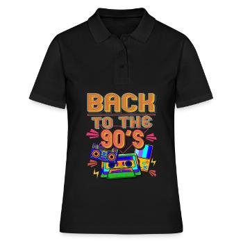 Années 90 Enfants Années 90 Tenue Années 90 Rétro Années 90 - Polo Femme - noir - Devant - Ailine (174cm)