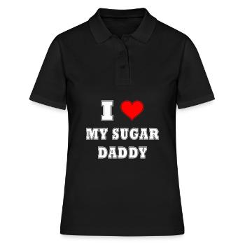 J’adore mon Sugar daddy - Polo Femme - noir - Devant - Ailine (174cm)