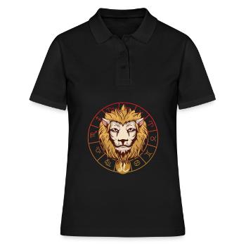 Lion - Horoscope du Lion - Polo Femme - noir - Devant - Ailine (174cm)