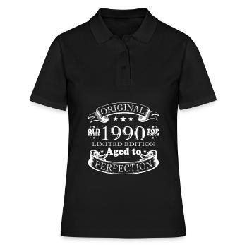 1990 - Year 1990 - Year 1990 - Women's Polo Shirt - black - Front - Ailine (174cm)