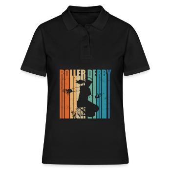 Roller derby - Polo Femme - noir - Devant - Ailine (174cm)