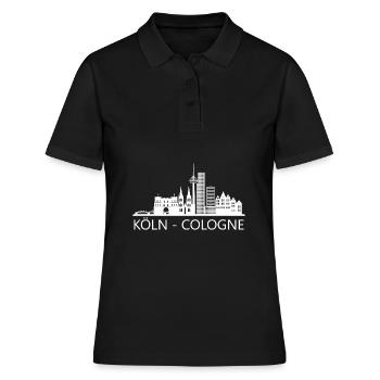 Ville de Cologne Skyline Cologne Ville Allemagne - Polo Femme - noir - Devant - Ailine (174cm)