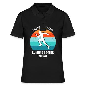 Faire du jogging - Polo Femme - noir - Devant - Ailine (174cm)