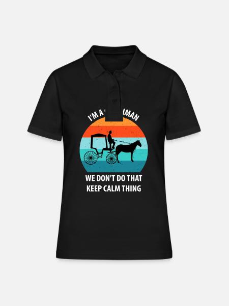 Calèche de cocher Calèche tirée par des chevaux Calèche - Polo Femme - noir