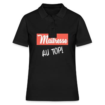 MISTRESS - Women's Polo Shirt - black - Front - Ailine (174cm)