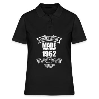 Made in 1962 Vintage Limited Edition 60 years - Women's Polo Shirt - black - Front - Ailine (174cm)