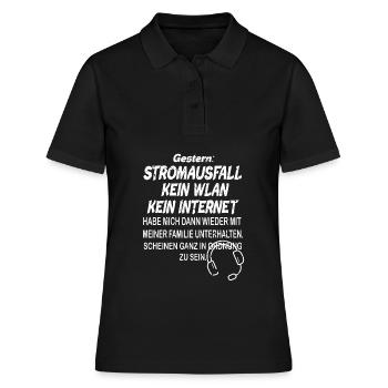 Gamer Logik Gamer Regeln Gaming Controller Zocker - Frauen Polo Shirt - Schwarz - Vorne - Ailine (174cm)