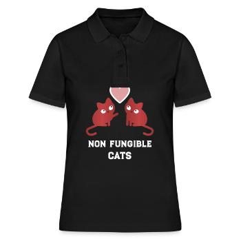 NFT Non Fungible Cats - Women's Polo Shirt - black - Front - Ailine (174cm)