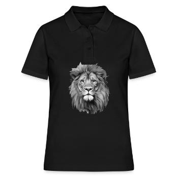 Un portrait du lion du Lion Lion - Polo Femme - noir - Devant - Ailine (174cm)