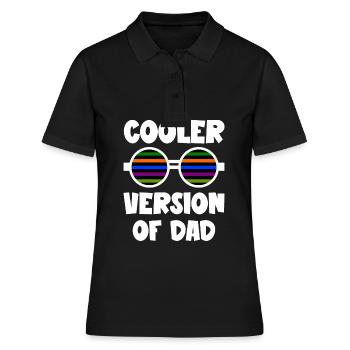 Version plus cool de Papa drôle Papa et Enfants Citations - Polo Femme - noir - Devant - Ailine (174cm)