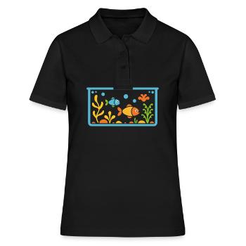aquarium - Women's Polo Shirt - black - Front - Ailine (174cm)