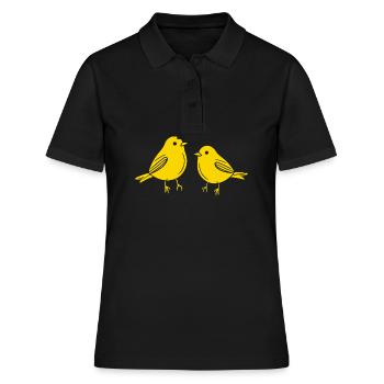 Canaries - Women's Polo Shirt - black - Front - Ailine (174cm)