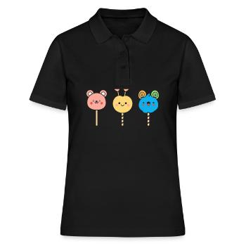 bonbon - Polo Femme - noir - Devant - Ailine (174cm)