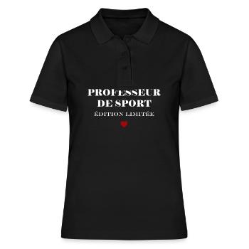 Professeur de sport - Polo Femme - noir - Devant - Ailine (174cm)