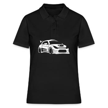 Rallye-Fahrzeug - Frauen Polo Shirt - Schwarz - Vorne - Ailine (174cm)
