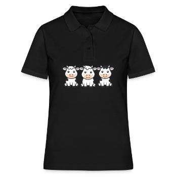 vache - Polo Femme - noir - Devant - Ailine (174cm)