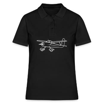 Avion ulm - Polo Femme - noir - Devant - Ailine (174cm)