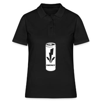 Energy Drink - Frauen Polo Shirt - Schwarz - Vorne - Ailine (174cm)