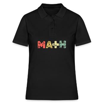 Professeur de mathématiques Mathématicien Professeur de mathématiques Mathématiques - Polo Femme - noir - Devant - Ailine (174cm)