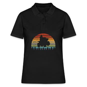 Rétro Quad Vntage Atv - Polo Femme - noir - Devant - Ailine (174cm)