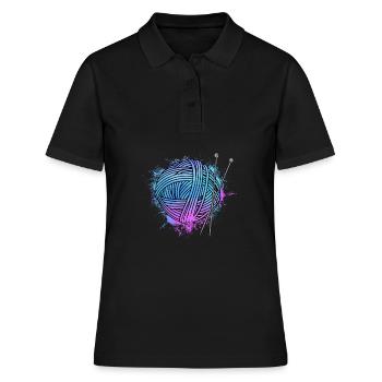 Knit - Women's Polo Shirt - black - Front - Ailine (174cm)