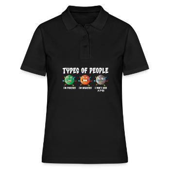 Physik Physiker - Frauen Polo Shirt - Schwarz - Vorne - Ailine (174cm)