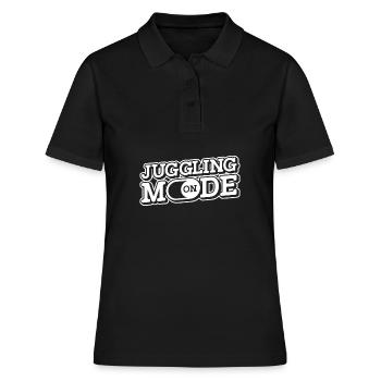 Jonglieren Jongleur - Frauen Polo Shirt - Schwarz - Vorne - Ailine (174cm)