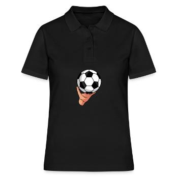Football Football - Polo Femme - noir - Devant - Ailine (174cm)