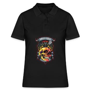 Grill grill maître BBQ - Polo Femme - noir - Devant - Ailine (174cm)