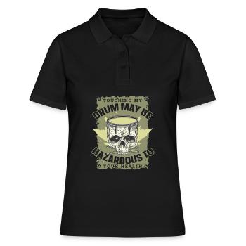 Spielmannszug Fanfarenzug Trommeln Trommler - Frauen Polo Shirt - Schwarz - Vorne - Ailine (174cm)