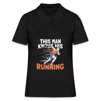 Jogging Running Running Coureurs - Polo Femme - noir - Devant - Ailine (174cm)