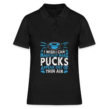 Hockey sur glace Équipe de joueurs de hockey sur glace - Polo Femme - noir - Devant - Ailine (174cm)