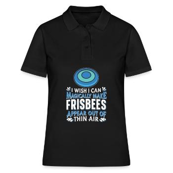 Frisbee - Frauen Polo Shirt - Schwarz - Vorne - Ailine (174cm)