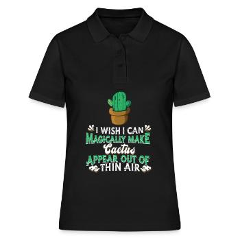 Cactus arbuste Cactus piquant jardinier de jardin - Polo Femme - noir - Devant - Ailine (174cm)