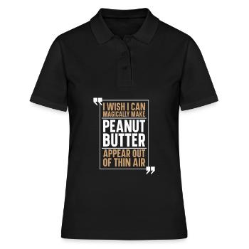 Erdnussbutter Beurre d’arachide Snack - Polo Femme - noir - Devant - Ailine (174cm)