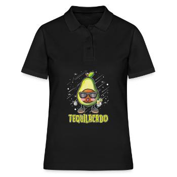 Tequila - Frauen Polo Shirt - Schwarz - Vorne - Ailine (174cm)