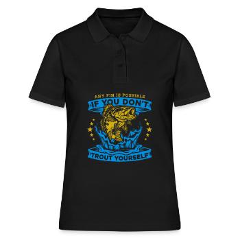 Pêcheur Pêcheur Pêcheurs Pêche - Polo Femme - noir - Devant - Ailine (174cm)