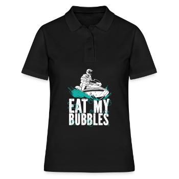 Jetski Jet Ski Motorschlitten - Frauen Polo Shirt - Schwarz - Vorne - Ailine (174cm)