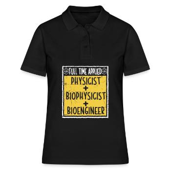 Physik Physiker - Frauen Polo Shirt - Schwarz - Vorne - Ailine (174cm)