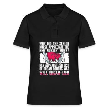 Infirmier - Polo Femme - noir - Devant - Ailine (174cm)