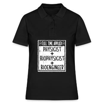 Physik Physiker - Frauen Polo Shirt - Schwarz - Vorne - Ailine (174cm)