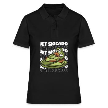Jetski Jet Ski Motorschlitten - Frauen Polo Shirt - Schwarz - Vorne - Ailine (174cm)