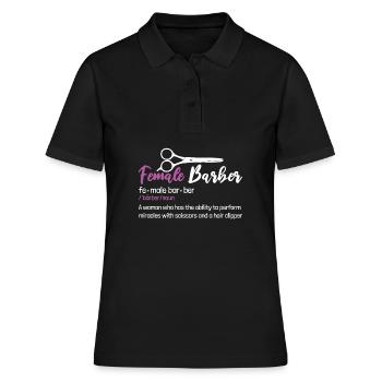 Coiffeur Coiffeur Coiffure Coiffure Coiffure Coiffure - Polo Femme - noir - Devant - Ailine (174cm)