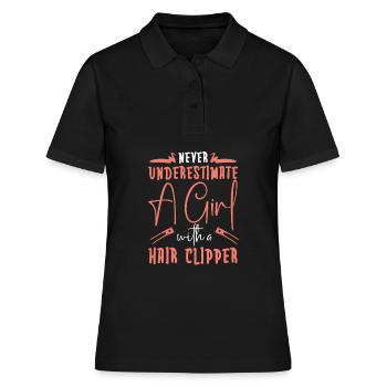 Coiffeur Coiffeur Coiffure Coiffure Coiffure Coiffure - Polo Femme - noir - Devant - Ailine (174cm)