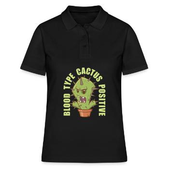 Cactus arbuste Cactus piquant jardinier de jardin - Polo Femme - noir - Devant - Ailine (174cm)