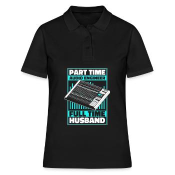 Tontechniker Sound Audio Engineer - Frauen Polo Shirt - Schwarz - Vorne - Ailine (174cm)