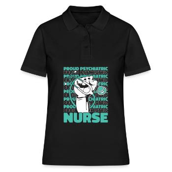 Infirmier - Polo Femme - noir - Devant - Ailine (174cm)